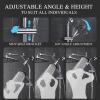 imageVeken 118 Inch Rain Shower Head ComboUpgraded 2in1 slide bar Shower Heads Wide Rainfall Showerhead with 6 Handheld Water Spray  Dual Shower with Extension Arm  Matte BlackChrome