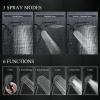 imageVeken 118 Inch Rain Shower Head ComboUpgraded 2in1 slide bar Shower Heads Wide Rainfall Showerhead with 6 Handheld Water Spray  Dual Shower with Extension Arm  Matte BlackMattee Black