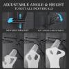 imageVeken 118 Inch Rain Shower Head ComboUpgraded 2in1 slide bar Shower Heads Wide Rainfall Showerhead with 6 Handheld Water Spray  Dual Shower with Extension Arm  Matte BlackMattee Black