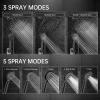imageVeken 118 Rectangle Inch Rain Shower Head  Shower Heads with 6 Modes Handheld Spray Combo  Wide Rainfall shower with 70quot Hose  18gpm Dual Showerhead with AntiClog Nozzles  Matte BlackMatte Black