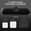 imageVeken 118 Rectangle Inch Rain Shower Head  Shower Heads with 6 Modes Handheld Spray Combo  Wide Rainfall shower with 70quot Hose  18gpm Dual Showerhead with AntiClog Nozzles  Matte BlackMatte Black