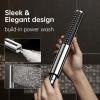 imageVeken 10quot Luxurious All Metal Rain Shower Head with Handheld Spray Combo High Pressure Rainfall Square Shower Heads with Extention Arm Wide Dual Showerhead Bathroom Accessories Chrome Silver