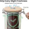 imageVeken Coffee Canister 39OZ Large Airtight Stainless Steel Food Storage Container for 22lbs Coffee Beans Ground Sugar Tea Flour Rice Cereal Cookies Jars Bar Accessories ampamp Gifts Cream2Cream