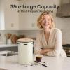 imageVeken Coffee Canister 39OZ Large Airtight Stainless Steel Food Storage Container for 22lbs Coffee Beans Ground Sugar Tea Flour Rice Cereal Cookies Jars Bar Accessories ampamp Gifts Cream2Cream
