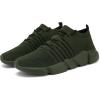 imageGSLMOLN Mens Womens Fashion Sneakers Unisex Slip on UltraSock Knit Soft Sole Breathable Lightweight Casual Walking ShoesArmyGreen