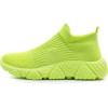 imageGSLMOLN Mens Womens Fashion Sneakers Unisex Slip on UltraSock Knit Soft Sole Breathable Lightweight Casual Walking ShoesGreen1