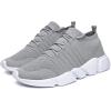 imageGSLMOLN Mens Womens Fashion Sneakers Unisex Slip on UltraSock Knit Soft Sole Breathable Lightweight Casual Walking ShoesGrey