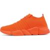 imageGSLMOLN Mens Womens Fashion Sneakers Unisex Slip on UltraSock Knit Soft Sole Breathable Lightweight Casual Walking ShoesOrange