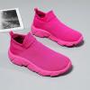 imageGSLMOLN Mens Womens Fashion Sneakers Unisex Slip on UltraSock Knit Soft Sole Breathable Lightweight Casual Walking ShoesRose