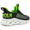 imageGSLMOLN Womens Walking Shoes Mesh Non Slip Gym Sports Casual Fashion SneakersBlackGreen