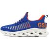 imageGSLMOLN Womens Walking Shoes Mesh Non Slip Gym Sports Casual Fashion SneakersBlueOrange