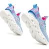 imageGSLMOLN Womens Walking Shoes Mesh Non Slip Gym Sports Casual Fashion SneakersBlueRose