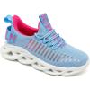 imageGSLMOLN Womens Walking Shoes Mesh Non Slip Gym Sports Casual Fashion SneakersBlueRose