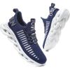 imageGSLMOLN Womens Walking Shoes Mesh Non Slip Gym Sports Casual Fashion SneakersBluea