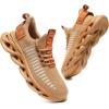 imageGSLMOLN Womens Walking Shoes Mesh Non Slip Gym Sports Casual Fashion SneakersBrown2