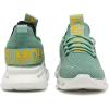 imageGSLMOLN Womens Walking Shoes Mesh Non Slip Gym Sports Casual Fashion SneakersGreenBlack