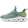 imageGSLMOLN Womens Walking Shoes Mesh Non Slip Gym Sports Casual Fashion SneakersGreenBlack