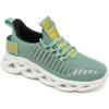 imageGSLMOLN Womens Walking Shoes Mesh Non Slip Gym Sports Casual Fashion SneakersGreenBlack