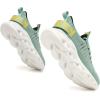 imageGSLMOLN Womens Walking Shoes Mesh Non Slip Gym Sports Casual Fashion SneakersGreenBlack