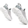imageGSLMOLN Womens Walking Shoes Mesh Non Slip Gym Sports Casual Fashion SneakersGreyBlue