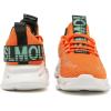 imageGSLMOLN Womens Walking Shoes Mesh Non Slip Gym Sports Casual Fashion SneakersOrangeBlack