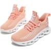 imageGSLMOLN Womens Walking Shoes Mesh Non Slip Gym Sports Casual Fashion SneakersOrangea
