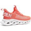 imageGSLMOLN Womens Walking Shoes Mesh Non Slip Gym Sports Casual Fashion SneakersOrangeb