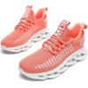 imageGSLMOLN Womens Walking Shoes Mesh Non Slip Gym Sports Casual Fashion SneakersOrangeb
