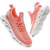 imageGSLMOLN Womens Walking Shoes Mesh Non Slip Gym Sports Casual Fashion SneakersOrangeb