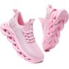 imageGSLMOLN Womens Walking Shoes Mesh Non Slip Gym Sports Casual Fashion SneakersPink1