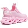 imageGSLMOLN Womens Walking Shoes Mesh Non Slip Gym Sports Casual Fashion SneakersPink1