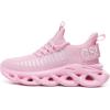 imageGSLMOLN Womens Walking Shoes Mesh Non Slip Gym Sports Casual Fashion SneakersPink1
