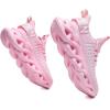imageGSLMOLN Womens Walking Shoes Mesh Non Slip Gym Sports Casual Fashion SneakersPink1