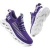 imageGSLMOLN Womens Walking Shoes Mesh Non Slip Gym Sports Casual Fashion SneakersPurplea