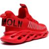 imageGSLMOLN Womens Walking Shoes Mesh Non Slip Gym Sports Casual Fashion SneakersRed2