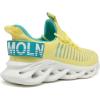 imageGSLMOLN Womens Walking Shoes Mesh Non Slip Gym Sports Casual Fashion SneakersYellowBlue