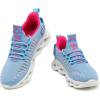 imageGSLMOLN Womens Walking Shoes Mesh Non Slip Gym Sports Casual Fashion SneakersBlueRose