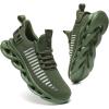 imageGSLMOLN Mens Slip on Breathable Walking Shoes Ultra Lightweight Casual Sport Gym Fashion SneakersArmyGreen2