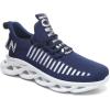 imageGSLMOLN Mens Slip on Breathable Walking Shoes Ultra Lightweight Casual Sport Gym Fashion SneakersBluea