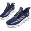 imageGSLMOLN Mens Slip on Breathable Walking Shoes Ultra Lightweight Casual Sport Gym Fashion SneakersBluea