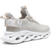 imageGSLMOLN Mens Slip on Breathable Walking Shoes Ultra Lightweight Casual Sport Gym Fashion SneakersGreyb