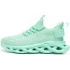 imageGSLMOLN Mens Slip on Breathable Walking Shoes Ultra Lightweight Casual Sport Gym Fashion SneakersMint Green2