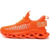 imageGSLMOLN Mens Slip on Breathable Walking Shoes Ultra Lightweight Casual Sport Gym Fashion SneakersOrange2