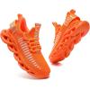 imageGSLMOLN Mens Slip on Breathable Walking Shoes Ultra Lightweight Casual Sport Gym Fashion SneakersOrange2