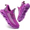 imageGSLMOLN Mens Slip on Breathable Walking Shoes Ultra Lightweight Casual Sport Gym Fashion SneakersPurple2