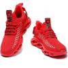 imageGSLMOLN Mens Slip on Breathable Walking Shoes Ultra Lightweight Casual Sport Gym Fashion SneakersRed2