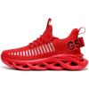 imageGSLMOLN Mens Slip on Breathable Walking Shoes Ultra Lightweight Casual Sport Gym Fashion SneakersRed2