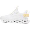 imageGSLMOLN Mens Slip on Breathable Walking Shoes Ultra Lightweight Casual Sport Gym Fashion SneakersWhite2