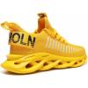 imageGSLMOLN Mens Slip on Breathable Walking Shoes Ultra Lightweight Casual Sport Gym Fashion SneakersYellow2