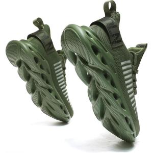 imageGSLMOLN Mens Slip on Breathable Walking Shoes Ultra Lightweight Casual Sport Gym Fashion SneakersArmyGreen2